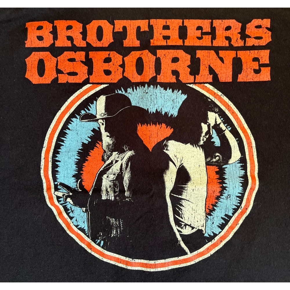 Brothers Osborne Might As Well Be Us Tour Shirt Mens XL Black Country Music Tee - Picture 2 of 7